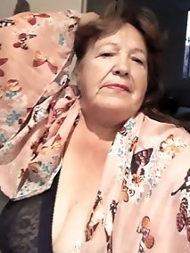 Mature businesswoman is having fun